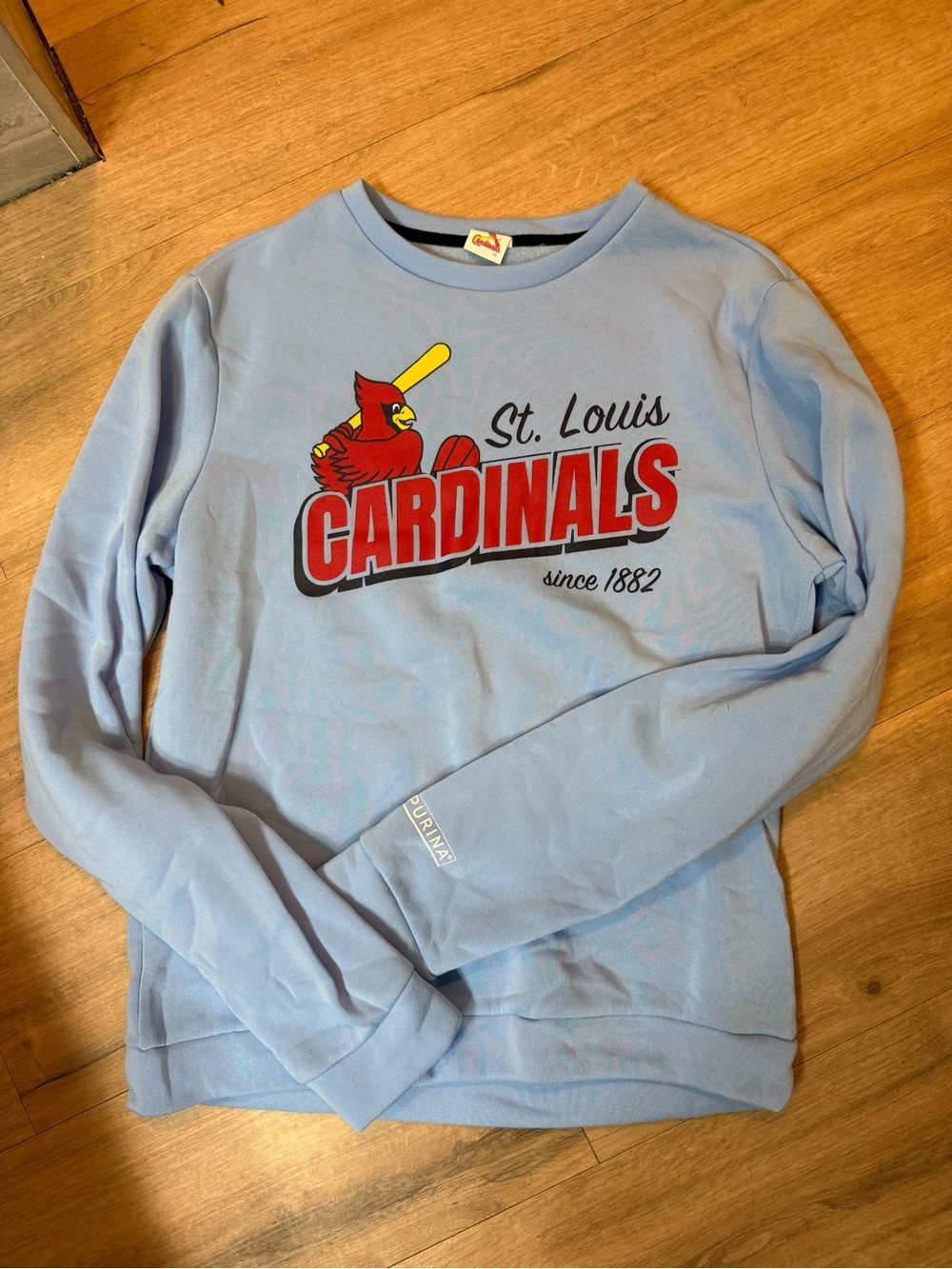 St. Louis Cardinals Light Blue Crewneck Sweatshirt